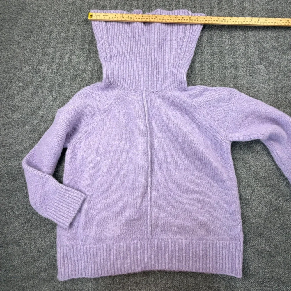 Banana Republic Alpaca Blend Turtleneck Sweater‎ Lilac Purple Oversized XL NEW